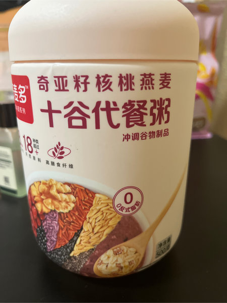 好麦多 奇亚籽核桃燕麦十谷代餐粥500克