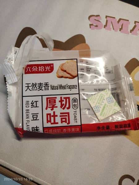 六朵拾光 厚切吐司面包【红豆味】