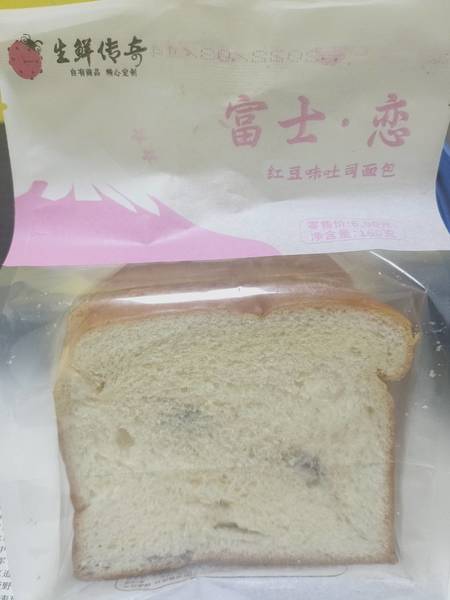 生鲜传奇 吐司面包(红豆味)160g