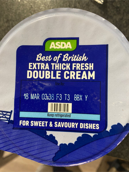 ASDA ExtraThickFreshDoubleCream