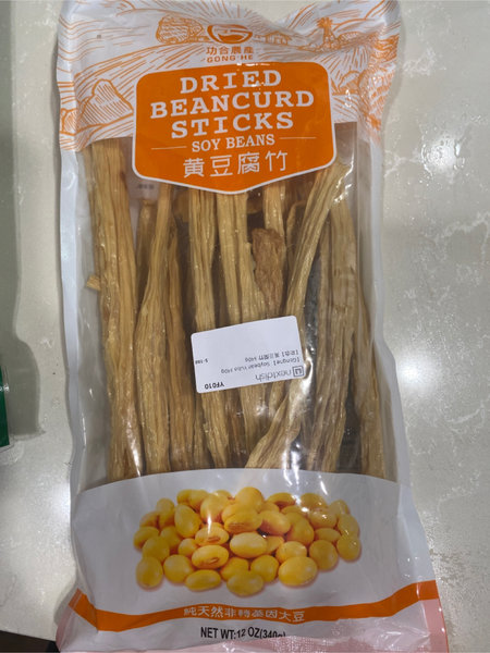 功合农产 黄豆腐竹340g