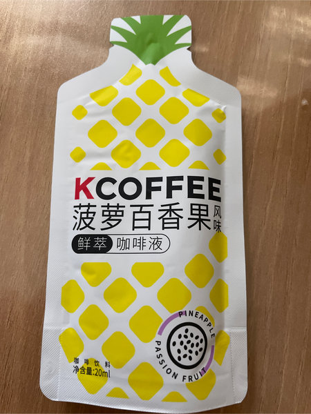 K COFFEE 鲜萃咖啡液(<em>菠萝</em><em>百香</em><em>果</em><em>风味</em>)1袋