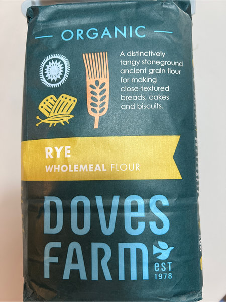 Doves Farm OrganicRyewholemealflour