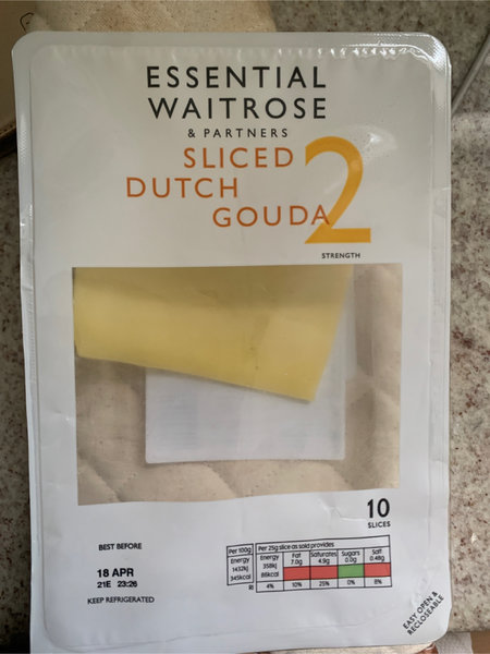 essential waitrose SlicedDutchGouda