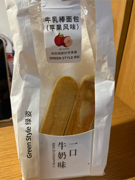 绿姿 牛乳棒面包【苹果风味】