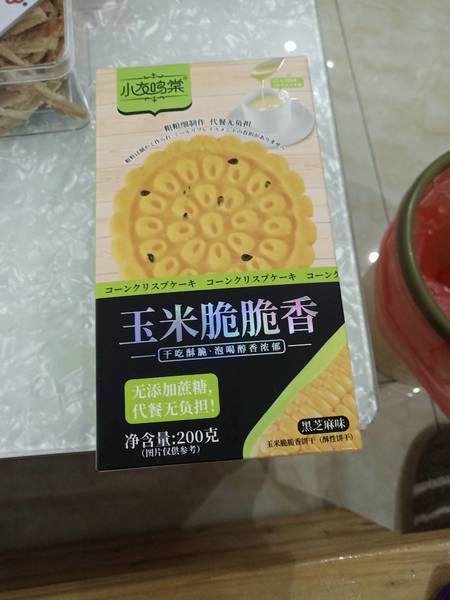 小友鸣棠 黑芝麻味玉米饼干