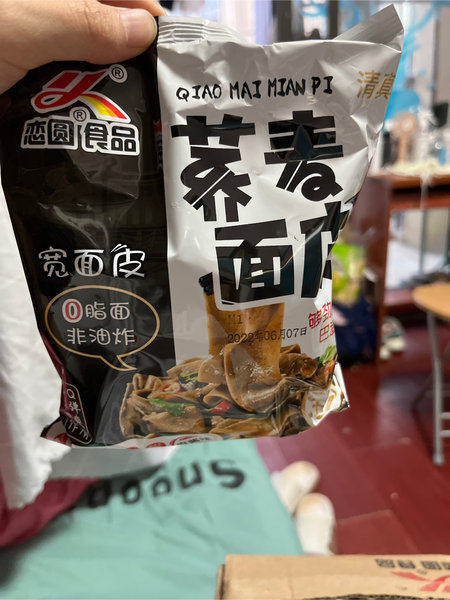 恋圆食品 恋圆荞麦面皮麻酱味外箱