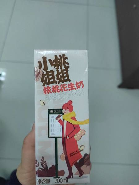 奶牛梦工场 小桃姐姐核桃花生奶复合蛋白饮料200mL