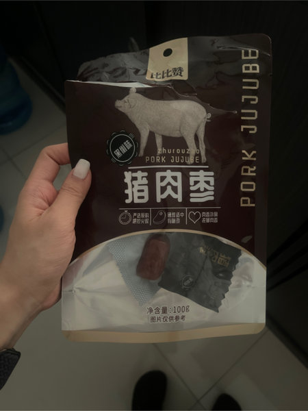 比比赞 猪肉枣100g黑椒味