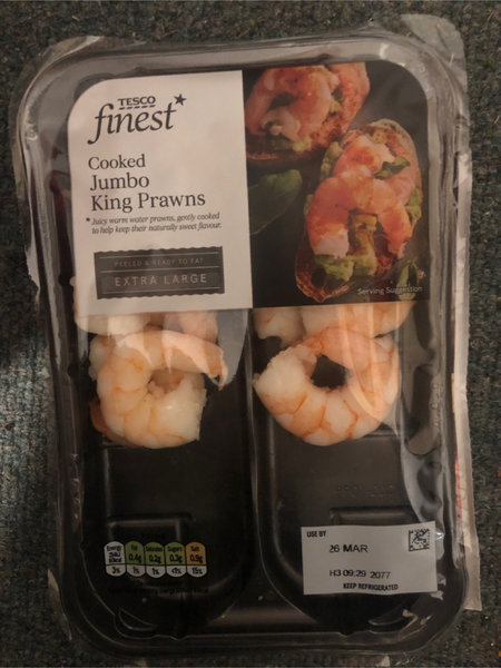 Tesco CookedJumboKingPrawns