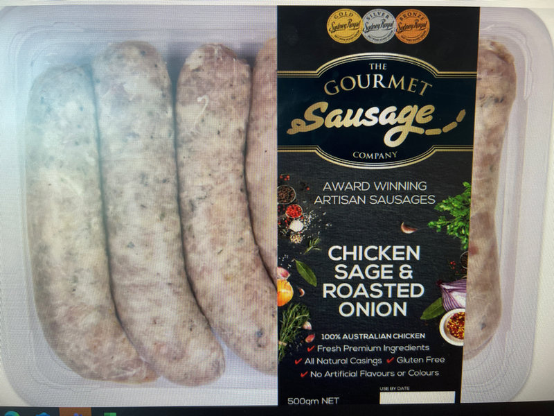 The Gourmet Sausage Chickensageandroastedonion