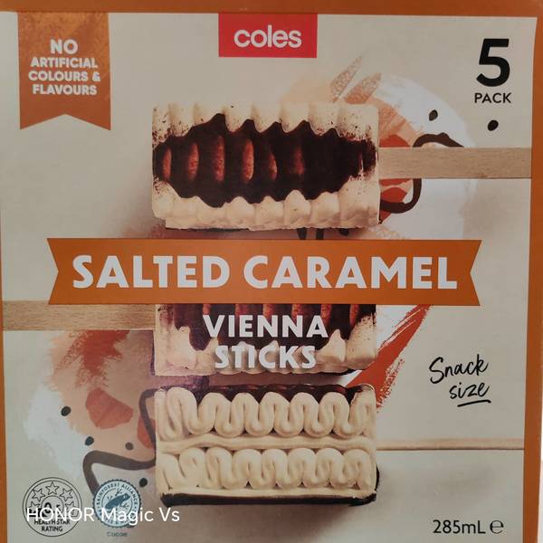 coles 维也纳千层雪海盐焦糖味冰淇淋