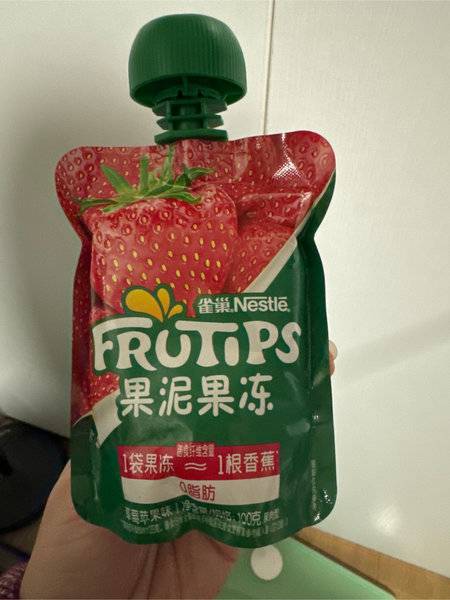 雀巢Nestle FRUTIPS 果泥果冻【草莓苹果味】