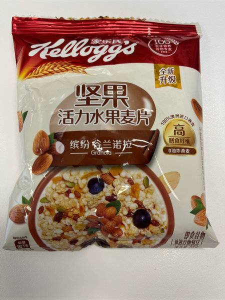 家乐氏 /Kellogg's<em>缤纷</em>谷兰诺拉<em>坚果</em>活力<em>水果</em><em>麦片</em>