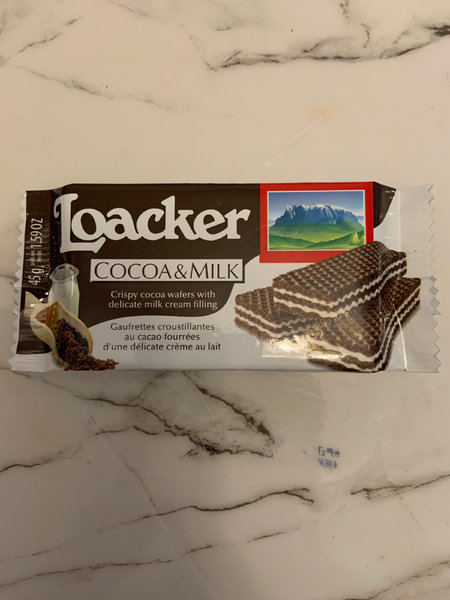 莱家Loacker 可可牛奶味威化饼干