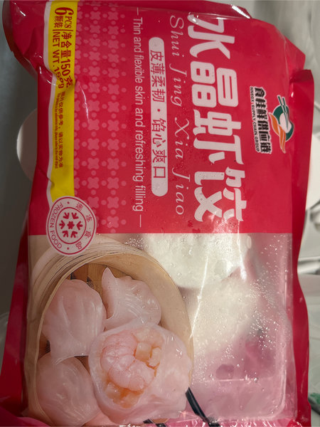 食桂鲜 <em>水晶</em>虾饺 <em>150g</em>