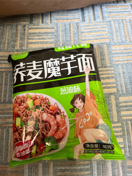 烁食克 荞麦魔芋面 葱油味