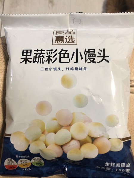 良品铺子 果蔬彩色小馒头