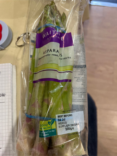 Waitrose asparagus