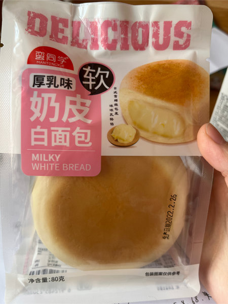 蛮同学 奶皮白面包(厚乳味)