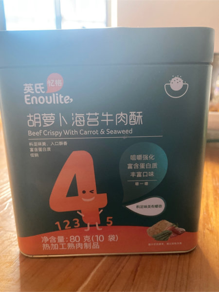 英氏忆格 胡萝卜海苔牛肉酥