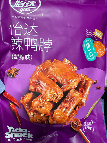 怡达梦工厂 梦工厂辣鸭脖(甜辣味)180g