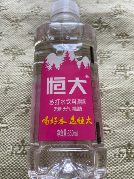 恒大 蜜桃味苏打水 350ml