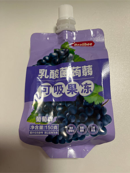 Beelibee 乳酸菌蒟蒻可吸果冻水葡萄味150g