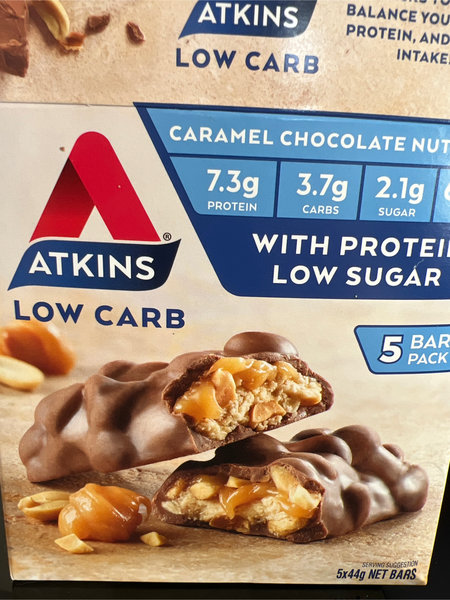 ATKINS 低卡焦糖巧克力花生卷