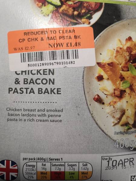 coop ChickenandBaconPastaBake