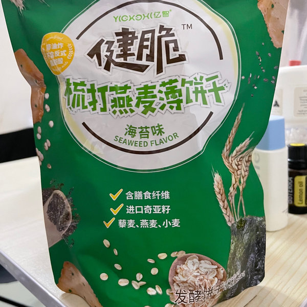 健脆 梳打燕麦薄饼干(海苔味)