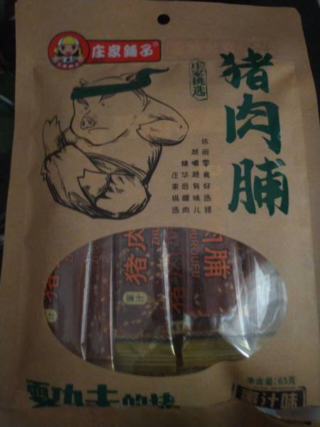 庄家铺子 猪肉脯(蜜汁味)65g1/包