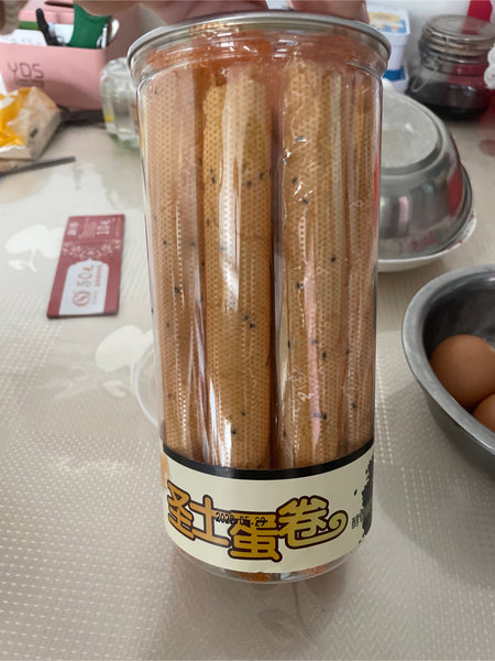 圣士实业 黑芝麻味手工蛋卷