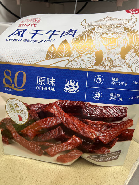 蒙时代 风干牛肉原味418g