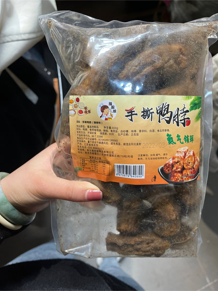 膳厨娘 烧烤味风干鸭脖  500g