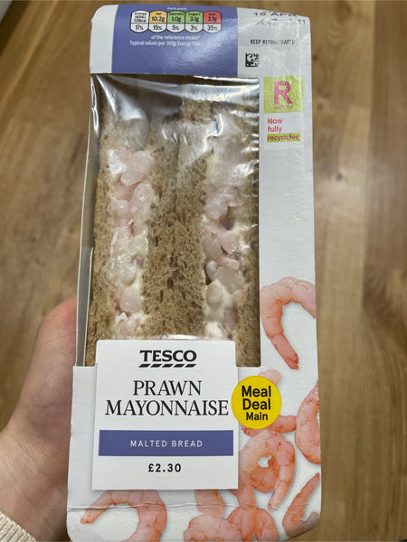 Tesco <em>虾仁</em><em>三<em>明治</em></em>