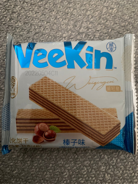 VEEKIN 34克(4枚)威化饼干榛子味