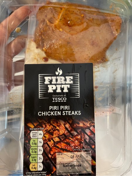 tesco <em>fire</em> pit chickensteaks