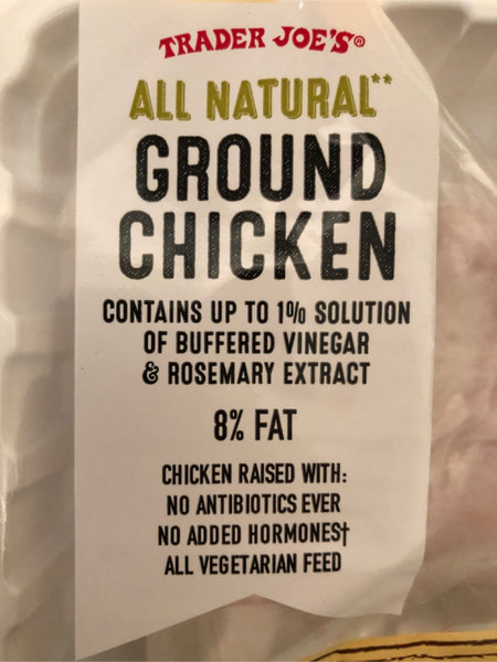 trader joe‘s GroundChicken碎鸡肉