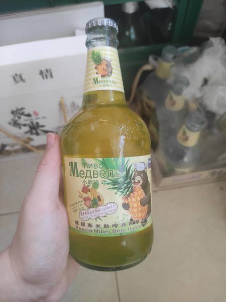 冰花 小熊啤可-菠萝汁碳酸饮料