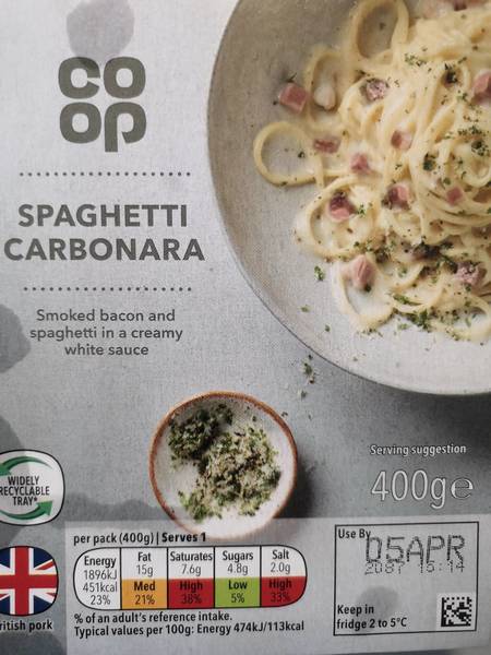 coop SpaghettiCarbonara