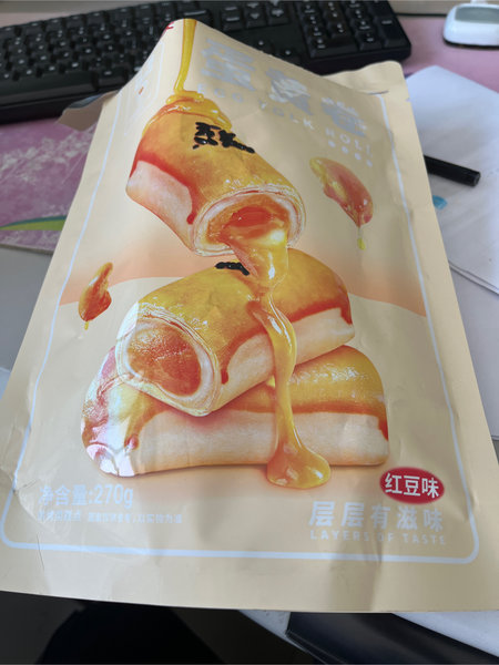 韩世功夫 270g蛋黄卷红豆味