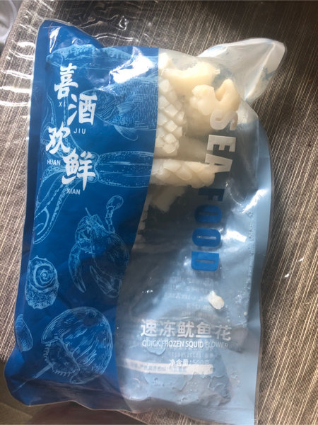 喜酒欢鲜 速冻鱿鱼花500g