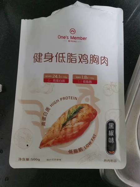 Ones Member 黑椒味健身低脂鸡胸肉500g