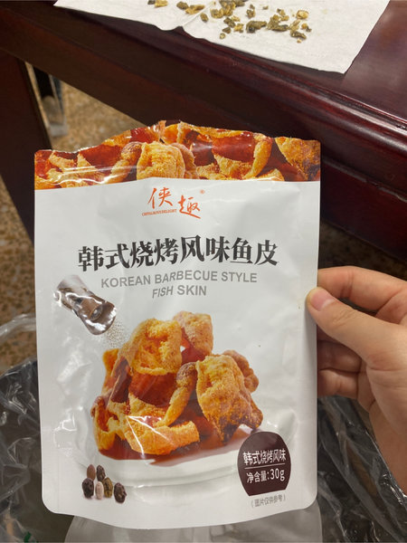 侠趣 韩式烧烤风味鱼皮