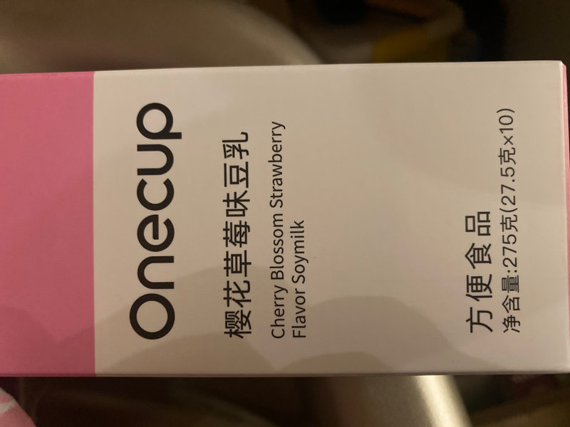 Onecup 樱花草莓味豆乳