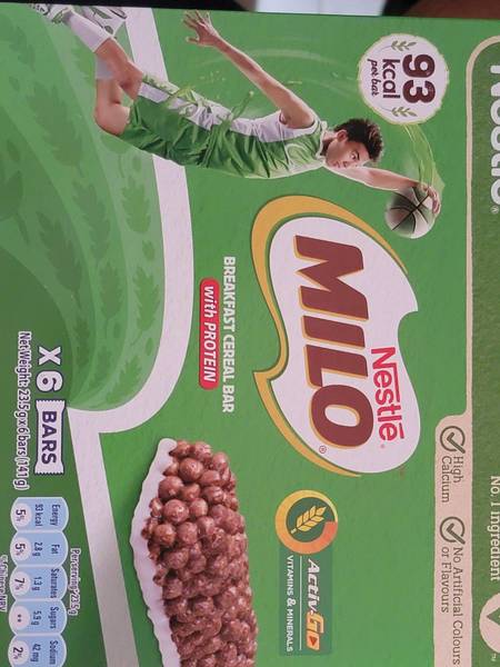 nestle MiloBreakfastCerealBarwithProtein