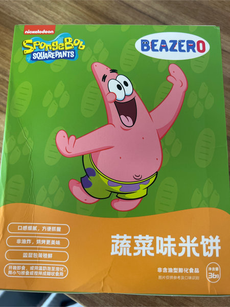 BEAZERO 海绵宝宝米饼(蔬菜味)