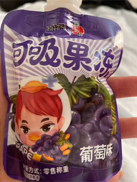 比比赞 蜡笔小新可吸果冻葡萄味60g