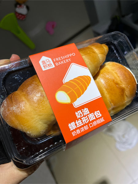 匠造食品 盒马烘焙奶油号角面包